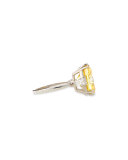 Canary Cubic Zirconia Cushion Ring, 8.75 TCW