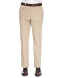 Straight-Leg Cotton Trousers