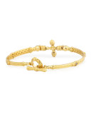 Flamenco Cross Station Bracelet with Diamonds