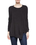 Long-Sleeve 12-Gauge Cashmere Pullover