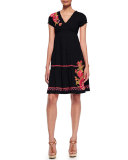 Flora Tiered & Embroidered Dress