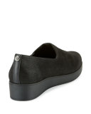 Vilaa Nubuck Slip-On Flat, Black