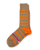 Simple Neon Striped Socks