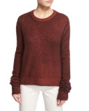 Rienda Extended-Sleeve Sweater, New Brick