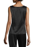 Liquid Satin Tank, Caviar