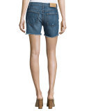 The Ex-Lover Raw-Hem Denim Shorts, Antonia