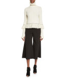 Classic-Fit Flare-Leg Culottes