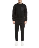 Drawstring Wool-Blend Trousers