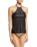 Change Agent High-Neck Tankini & Bandeau Swim Top