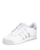 Samoa Original Leather Sneaker, White/Silver