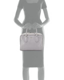 Medium Soft Calf Inside Bag, Gray/Aqua Green (Granito+Acquamarina)