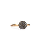 Sabbia Rose Gold & Black Diamond Ring