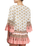 Life's Peachy Printed Caftan Coverup