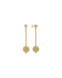 Caviar 18k Gold Drop Earrings