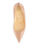 So Kate Patent 120mm Red Sole Pump, Nude