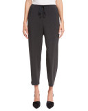 Drawstring Slouchy Jersey Pants 