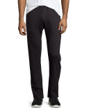 Diamond Jacquard Knit Sweatpants, Charcoal