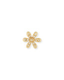 14K Gold Daisy Stud Earring with Diamonds