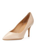 Susi Leather Point-Toe Pump, New Bisque