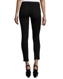 The Stiletto Distressed Skinny Jeans, Black