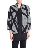 Intersection Houndstooth Boxy Jacket 