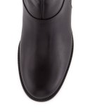 Cate Hidden-Wedge Red Sole Boot, Black