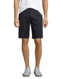 Sporty Jaspe Long-Sleeve Mix Stitch Henley, Heathered Herring