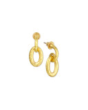 Galahad 24K Hoop Drop Earrings