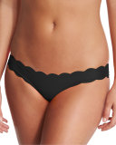 Reversible Seamless Scalloped Swim Bottom