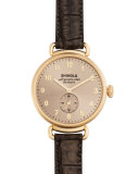 Canfield Alligator Strap Watch, Gray