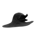 Perforated Structured Wave Hat, Black