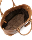 Medium Vitello Diano North-South Tote Bag, Caramel (Caramel)