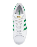 Superstar Original Fashion Sneaker, White/Green