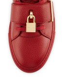 Men's 100mm Trap High-Top Sneaker, Red