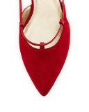 Gilligan Lace-Up d'Orsay Flat, Red