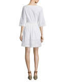 Larissa Lace & Crochet Dress, White