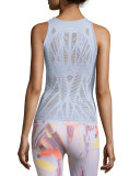 Vixen Fitted Muscle Tank Top, Sky