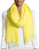 Airy Modal-Linen Maltinto Scarf, Yarrow  