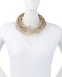 Beaded Choker Necklace, Grain
