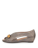 Lanner Laser-Cut Slip-On Wedge, Graphite