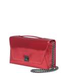 Anouk City Leather Envelope Clutch Bag, Pacific Metallic