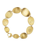 Lunaria 18k Gold Bracelet, 7"L