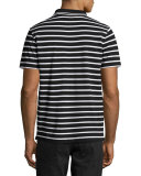 Clean Polo 01, Striped Black