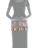 Sofia Tassel Leather Clutch Bag