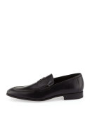 Rocco Leather Penny Loafer, Black