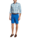 Island Printed Shorts, Blue Pattern