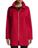 Zip-Front Wool Jacket