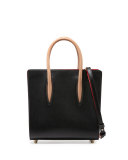 Paloma Small Calf Tote Bag, Black/Brown