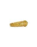 18k Acorn Ring with Black Diamonds