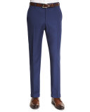 Parker Gabardine Wool Trousers, Navy